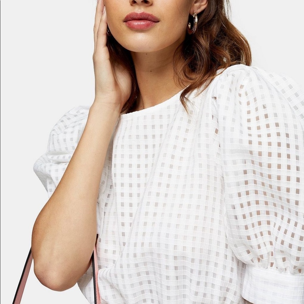 Top Shop Puff Sleeve Blouse